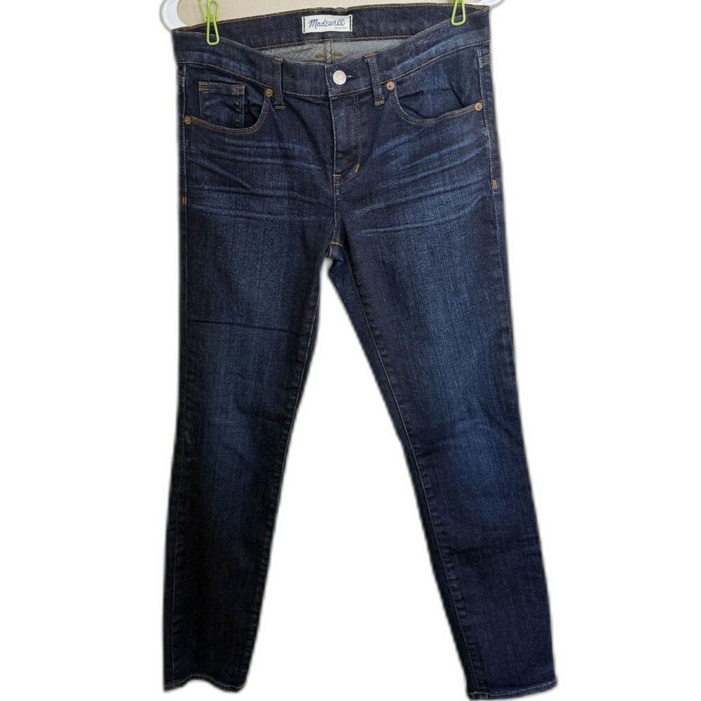 Madewell 10" High-Rise Skinny Jeans in Dark Indigo - Size‎ 28